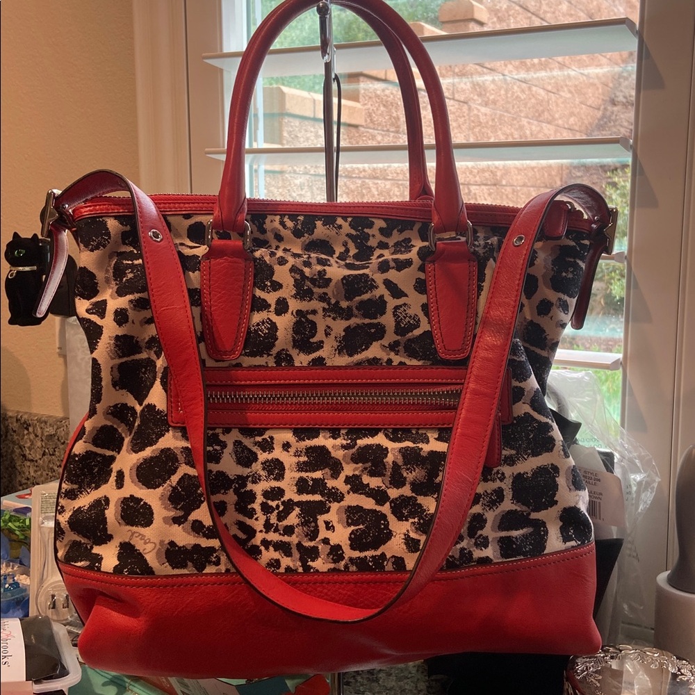 Coach EUC HTF Legacy Ocelot Large Tote - Picture 3 of 17